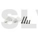 217042 CNC Boom Support Mounting Block (silver anodized)  Gaui X7